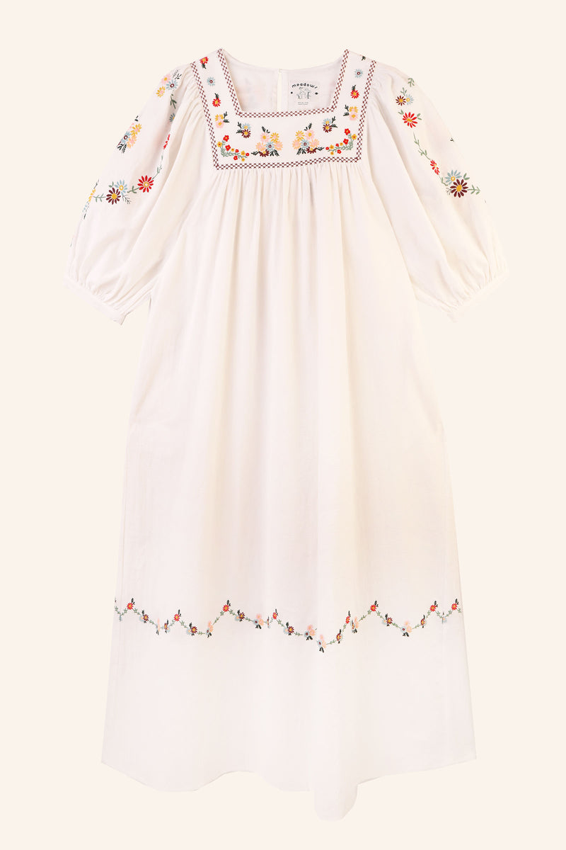 Crocus Dress Multi Embroidery