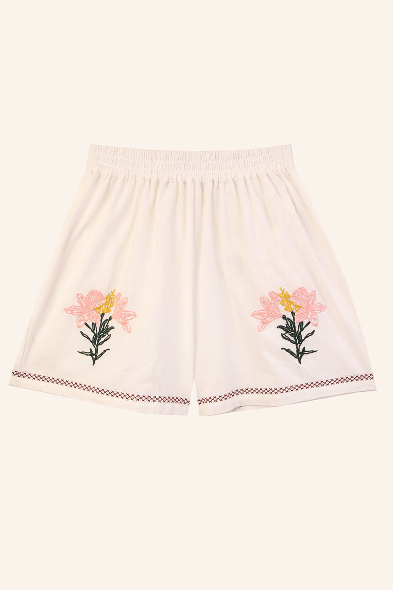 Caspia Shorts Multi Embroidery